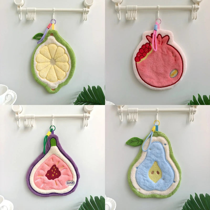 Absorbent Hand Towels Kitchen Hanging Towels for Hands Kitchen Accessories Bathroom Washing Hand Towels