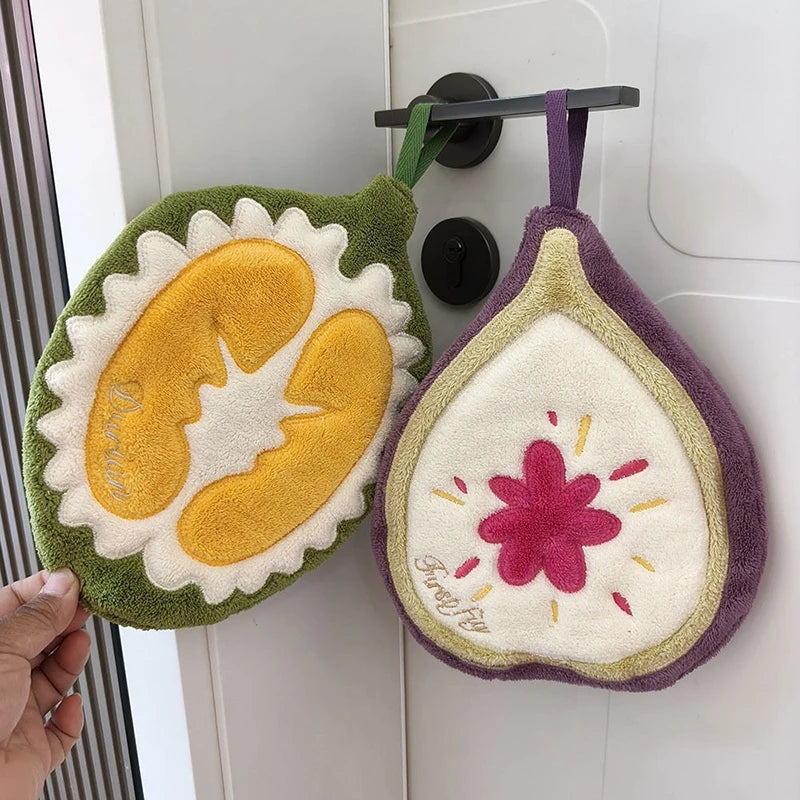 Absorbent Hand Towels Kitchen Hanging Towels for Hands Kitchen Accessories Bathroom Washing Hand Towels