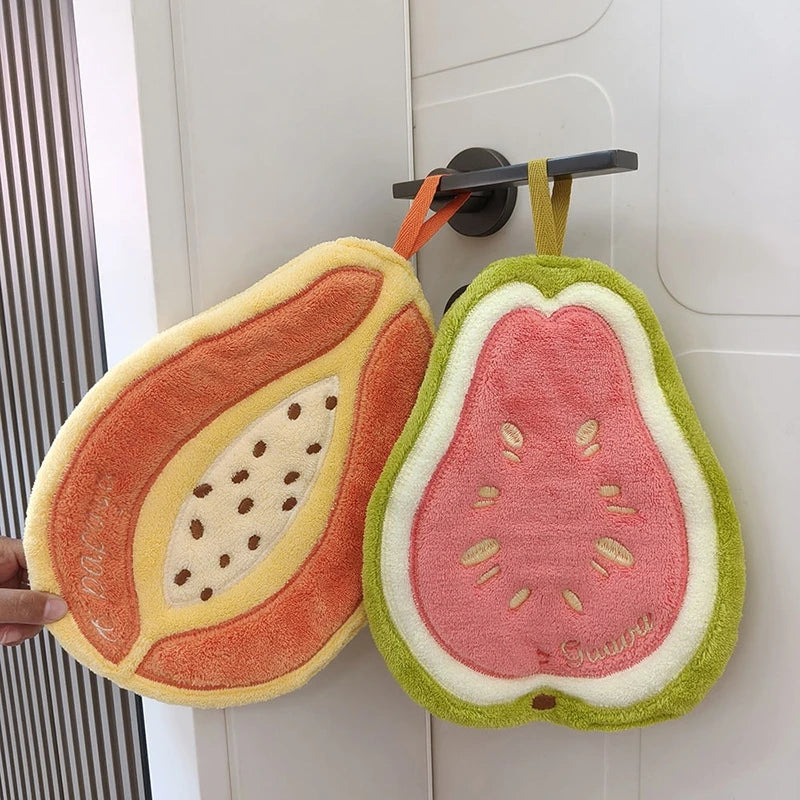 Absorbent Hand Towels Kitchen Hanging Towels for Hands Kitchen Accessories Bathroom Washing Hand Towels
