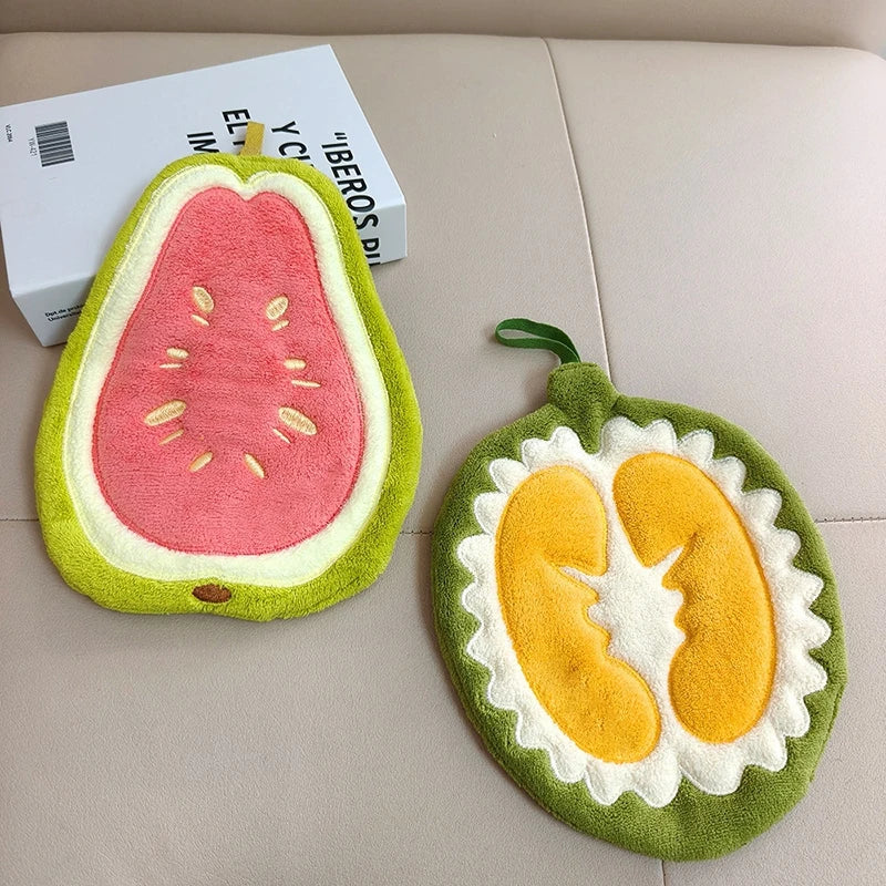Absorbent Hand Towels Kitchen Hanging Towels for Hands Kitchen Accessories Bathroom Washing Hand Towels