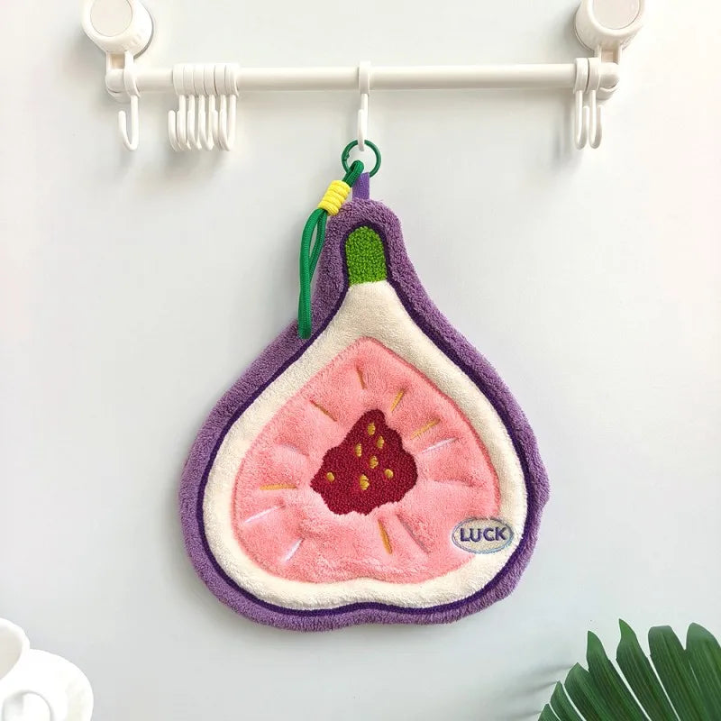 Absorbent Hand Towels Kitchen Hanging Towels for Hands Kitchen Accessories Bathroom Washing Hand Towels