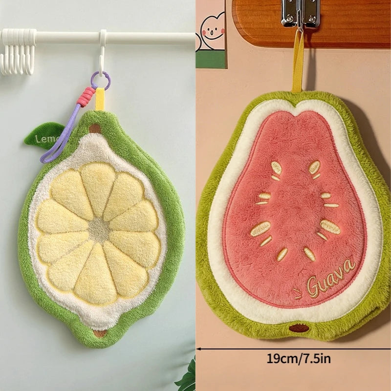 Absorbent Hand Towels Kitchen Hanging Towels for Hands Kitchen Accessories Bathroom Washing Hand Towels