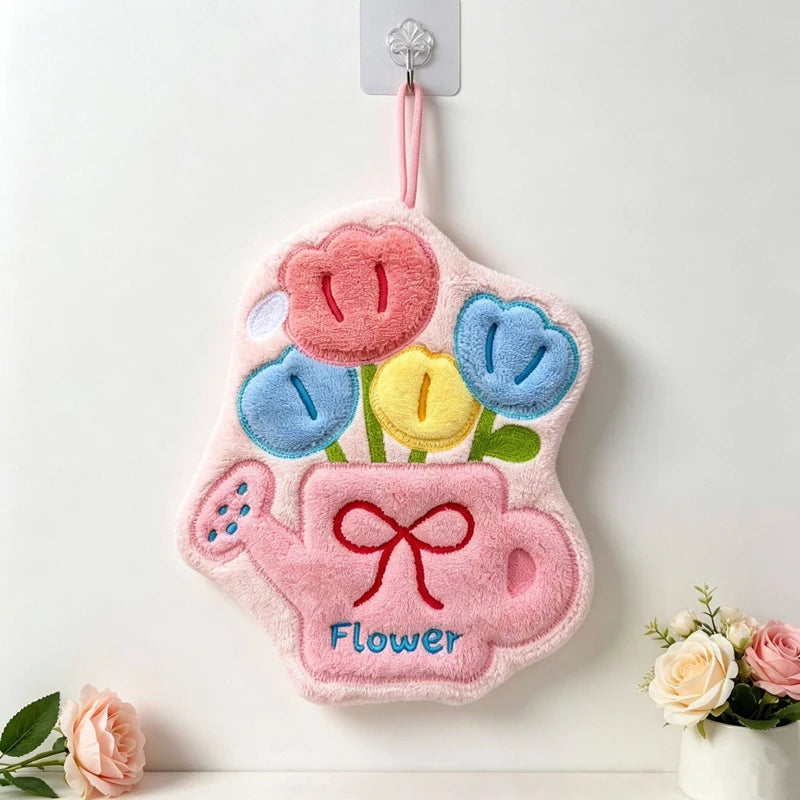 Absorbent Hand Towels Kitchen Hanging Towels for Hands Kitchen Accessories Bathroom Washing Hand Towels